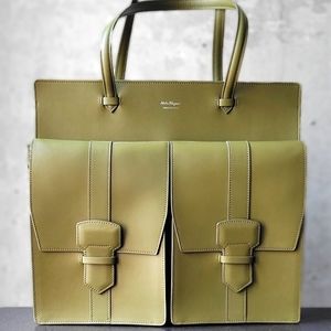 Salvatore Ferragamo Cassia Leather Tote